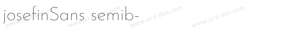 josefinSans semib字体转换